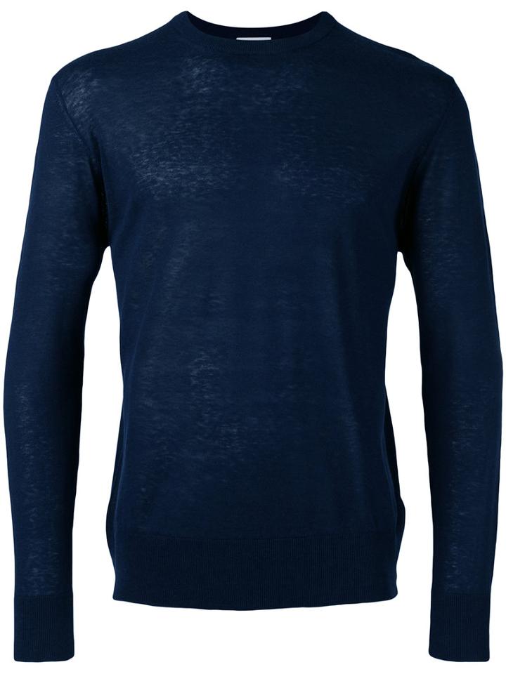 Ballantyne - Maglia Pullover - Men - Silk/linen/flax - 46, Blue, Silk/linen/flax