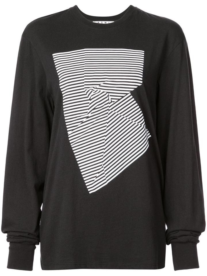 Proenza Schouler Abstract Graphic T-shirt - Black