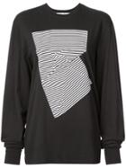 Proenza Schouler Abstract Graphic T-shirt - Black