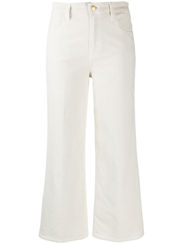 J Brand Wide Leg Jeans - White