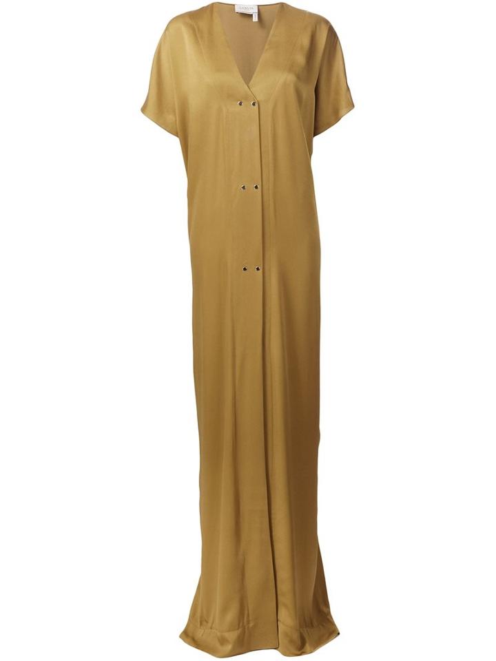 Lanvin Long Length V-neck Dress