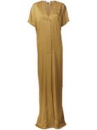 Lanvin Long Length V-neck Dress