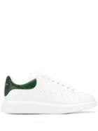 Alexander Mcqueen Python Effect Low-top Sneakers - White