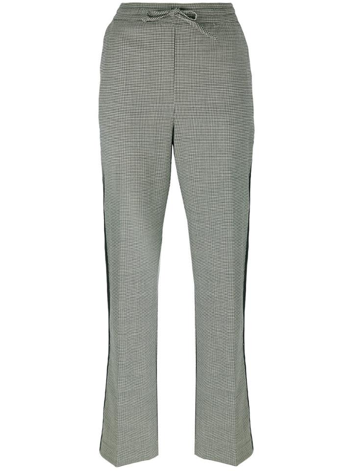 P.a.r.o.s.h. Houndstooth Pattern Trousers - Black