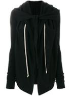 Rick Owens Drkshdw Draped Hooded Top - Black