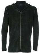 Avant Toi Knitted Zip Hoodie - Green