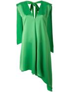 Msgm Sleeveless Asymmetric Dress - Green