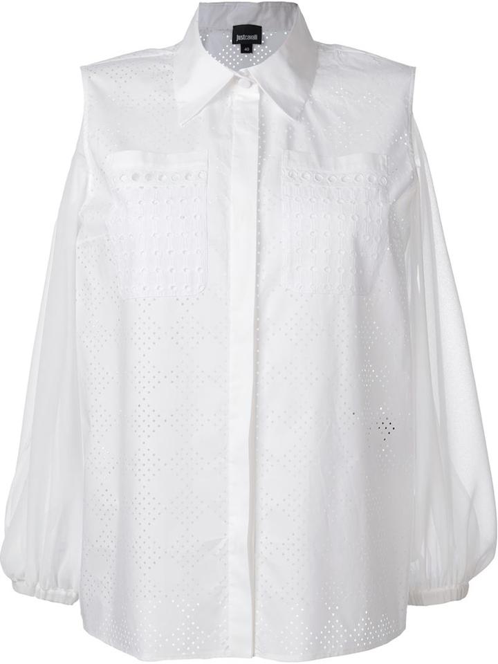 Just Cavalli Bare Shoulder Shirt