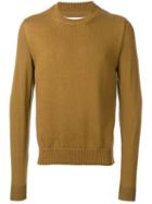 Maison Margiela - Thick Knit Front Panel Jumper - Men - Cotton/wool - M, Nude/neutrals, Cotton/wool