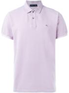 Etro Short Sleeve Polo Shirt, Men's, Size: L, Pink/purple, Cotton