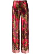 F.r.s For Restless Sleepers Owl Print Trousers - Red