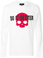 Hydrogen Do It Better Sweatshirt - White
