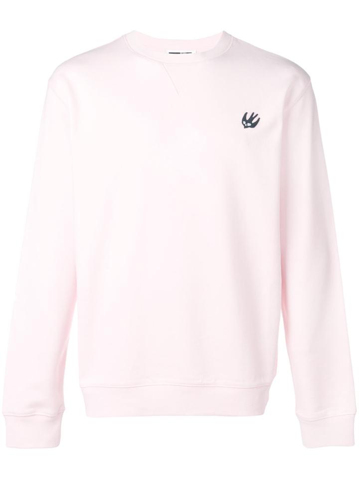 Mcq Alexander Mcqueen Swallow Patch Sweatshirt - Pink & Purple