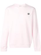 Mcq Alexander Mcqueen Swallow Patch Sweatshirt - Pink & Purple