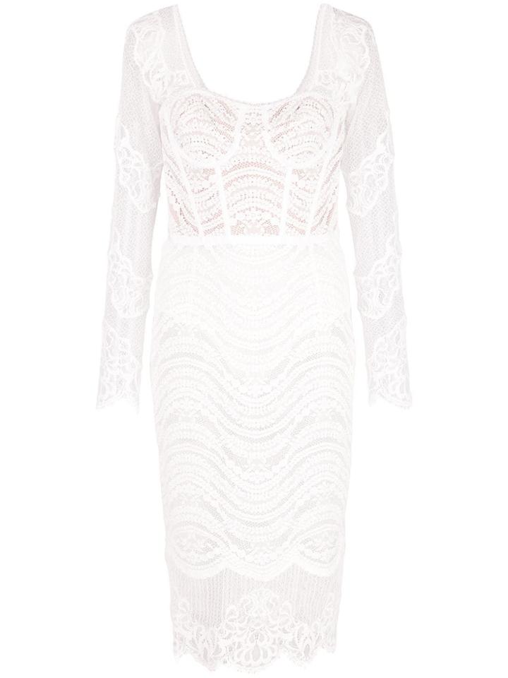 Jonathan Simkhai Embroidered Long-sleeve Dress - White