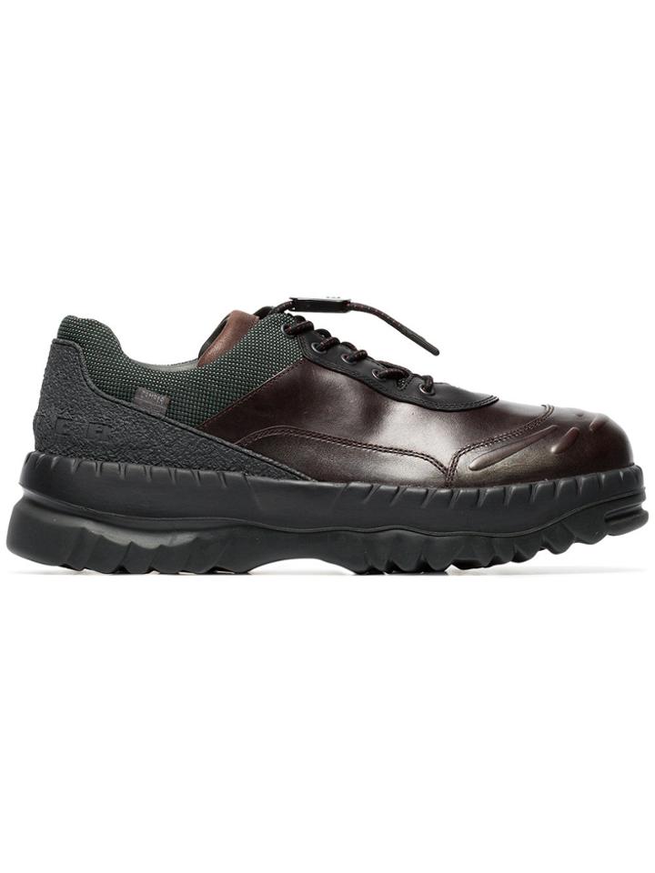 Camper Together Brown And Green X Kiko Kostadinov Leather Sneakers
