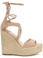 Paloma Barceló Wedged Sandals - Nude & Neutrals