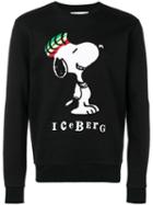Iceberg Snoopy Print Sweatshirt - Black