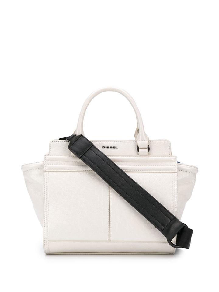 Diesel Le-zipper Tote Bag - White
