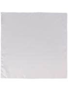 Boss Hugo Boss Plain Pocket Square, Men's, White, Silk