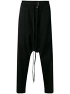 Army Of Me Dropped Crotch Relaxed Trousers - Black