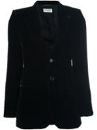 Saint Laurent 'angie' Blazer, Women's, Size: 42, Black, Cotton/silk/viscose/cupro