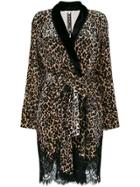 Gold Hawk Leopard Lace Trim Coat - Nude & Neutrals