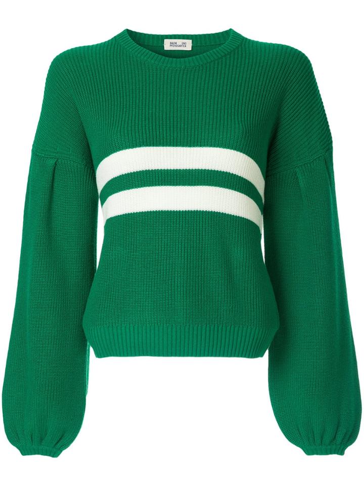 Baum Und Pferdgarten Double Stripe Jumper - Green