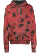 United Standard Printed Drawstring Hoodie - Red