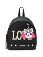 Love Moschino Logo Backpack - Black