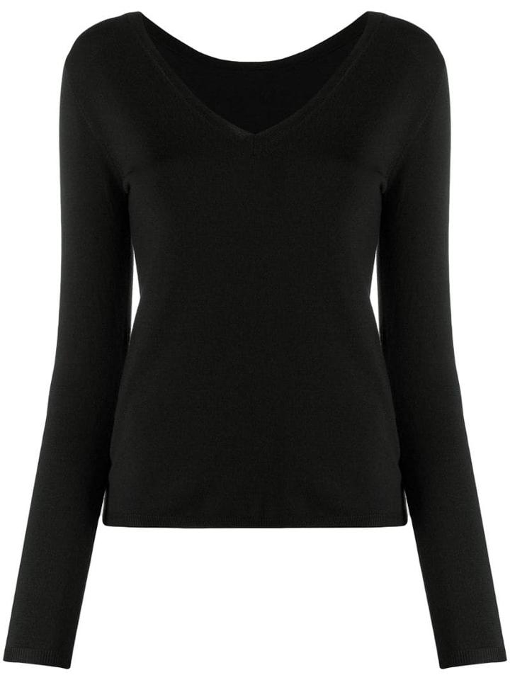 P.a.r.o.s.h. Lilla V-neck Sweater - Black