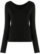 P.a.r.o.s.h. Lilla V-neck Sweater - Black