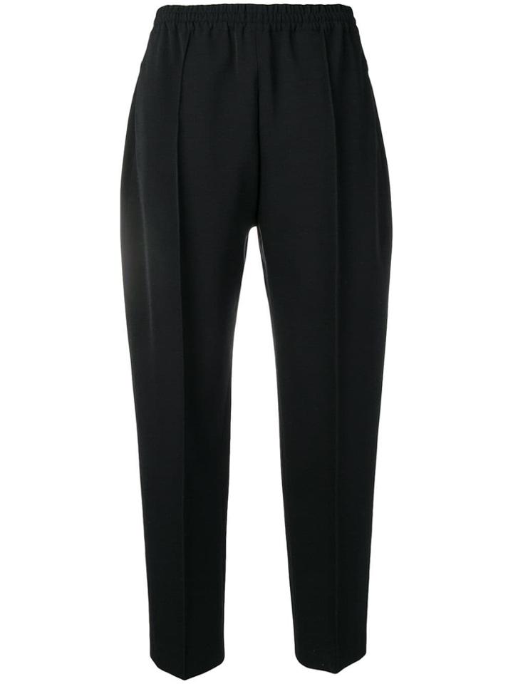Joseph High-rise Tapered Trousers - Black