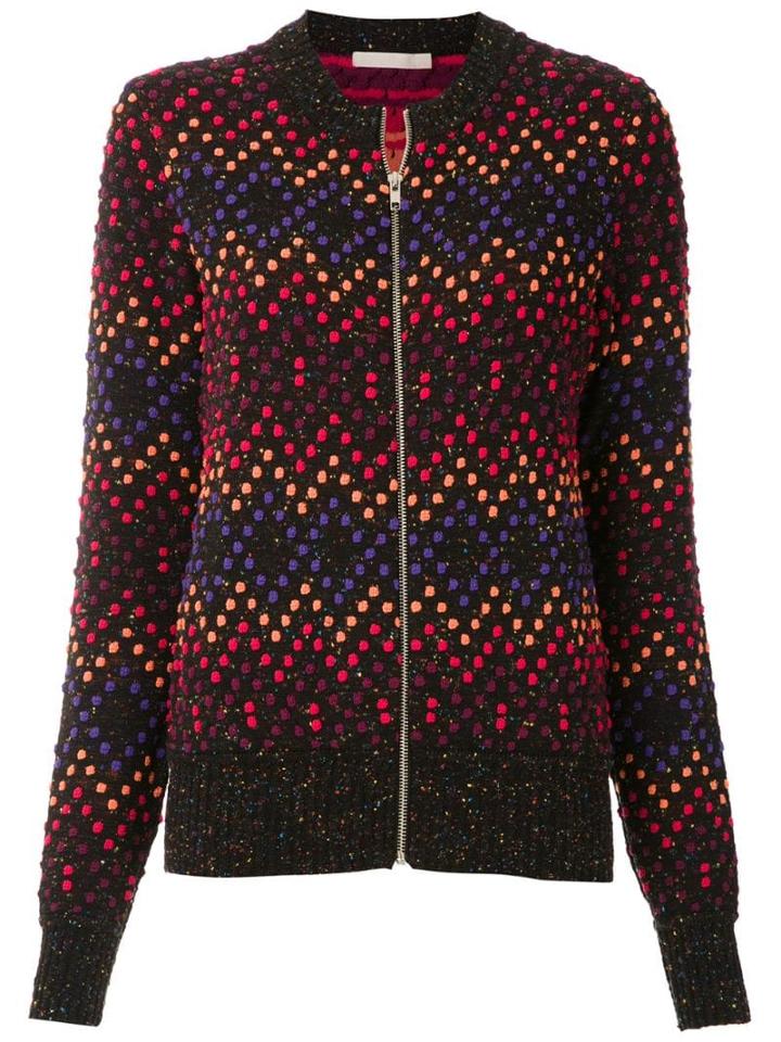 Cecilia Prado Polka Dot Zip Fleece - Black