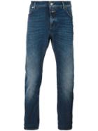 Closed Straight Leg Jeans, Men's, Size: 32, Blue, Cotton/spandex/elastane