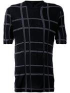 The Viridi-anne - Checked T-shirt - Men - Cotton/modal - 5, Black, Cotton/modal
