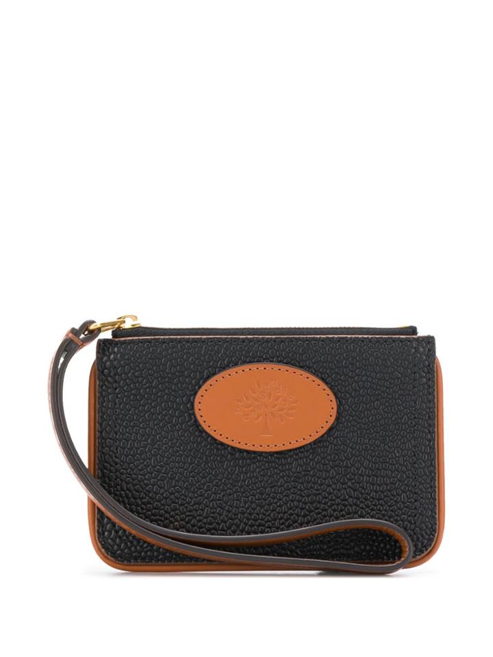 Acne Studios & Mulberry Zip Coin Scotchgrain Pouch - Black