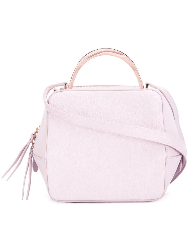 The Volon Mini Shoulder Bag, Women's, Pink/purple, Leather