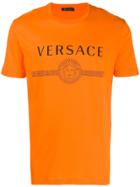 Versace Printed Logo T-shirt - Orange
