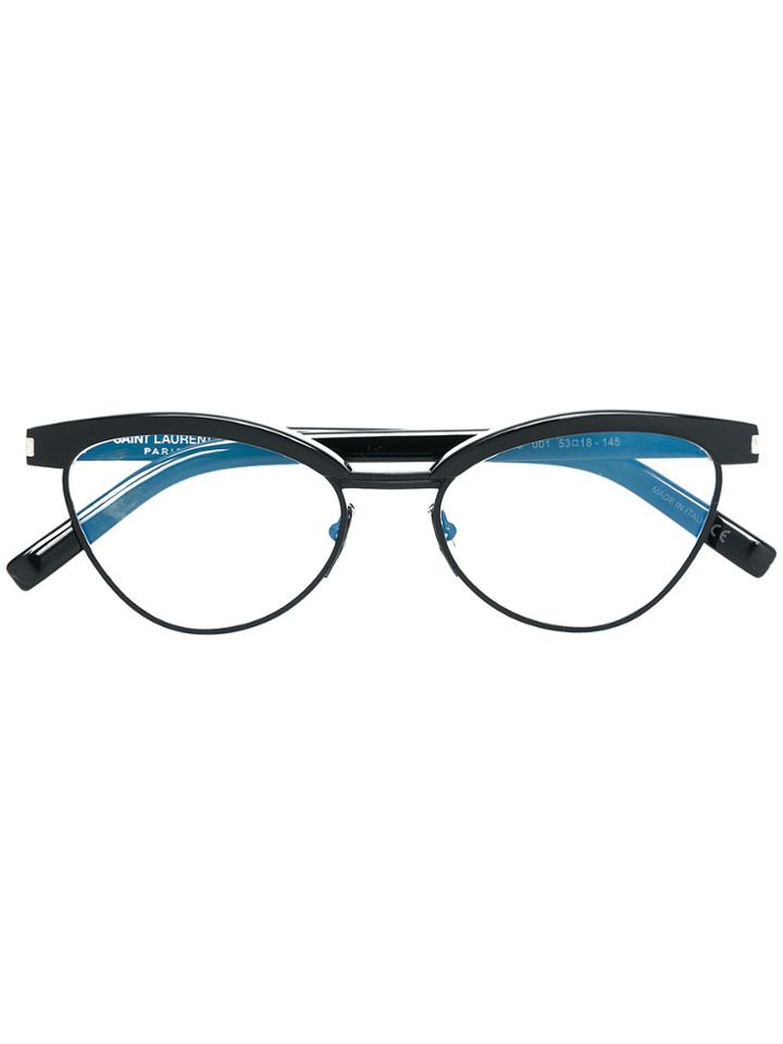 Saint Laurent Eyewear Cat Eye Glasses - Black