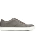 Lanvin Classic Lace-up Sneakers, Men's, Size: 8, Grey, Canvas/cotton/rubber