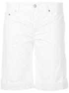 Mm6 Maison Margiela Striped Short Shorts - White