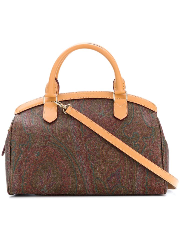 Etro Paisley Print Bowling Bag - Multicolour
