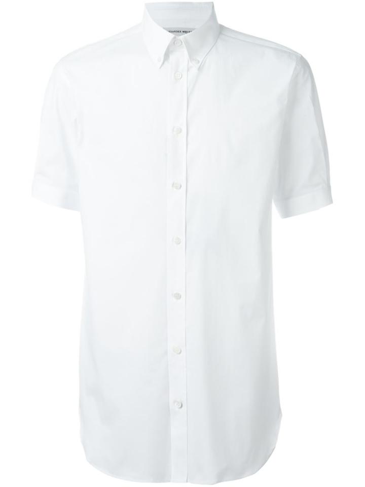 Alexander Mcqueen - Button Down Collar Shirt - Men - Cotton/spandex/elastane - 17, White, Cotton/spandex/elastane