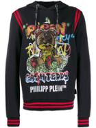 Philipp Plein Cash Teddy Hoodie - Black