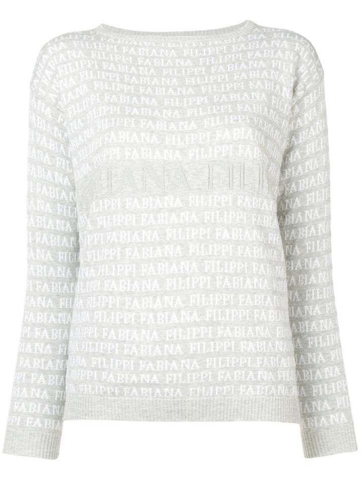 Fabiana Filippi Logo Intarsia Jumper - Neutrals