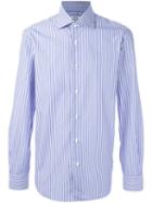 Barba Striped Shirt, Men's, Size: 41, Blue, Cotton