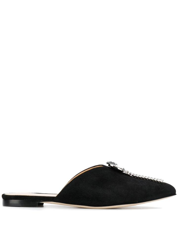 Chloe Gosselin Maya Flat Mules - Black