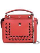 Fendi Macro-weave Dotcom Tote - Yellow & Orange