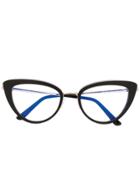 Tom Ford Eyewear Cat-eye Glasses - Black